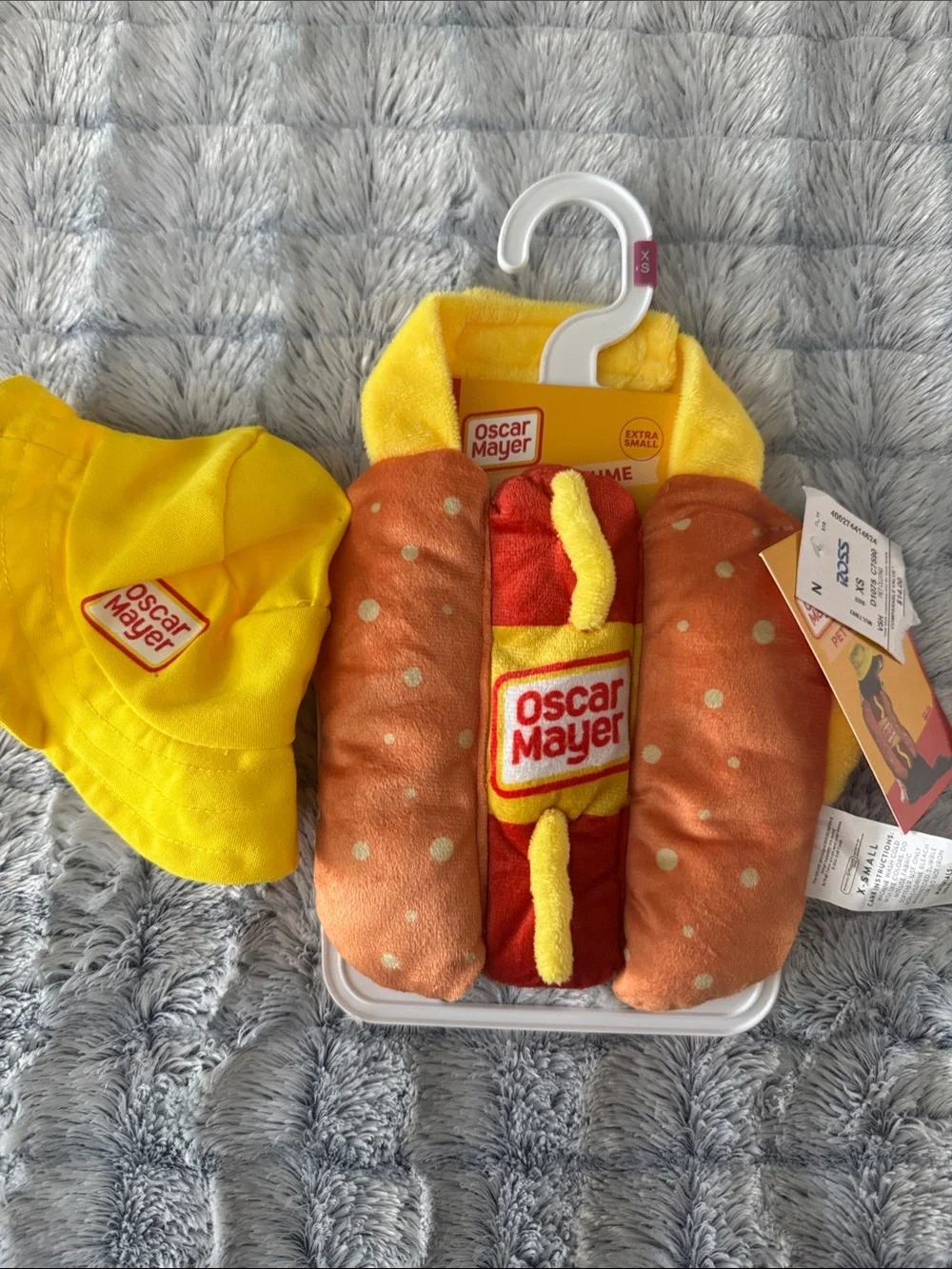 Oscar Mayer Hot Dog Costume Set - Yellow & Brown